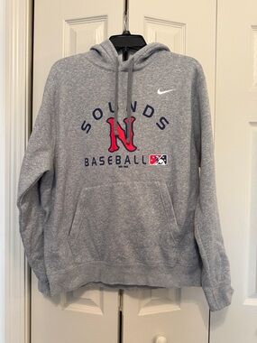 Nike- Nashville Sounds Baseball Pullover Hoodie with Red/Navy Logo